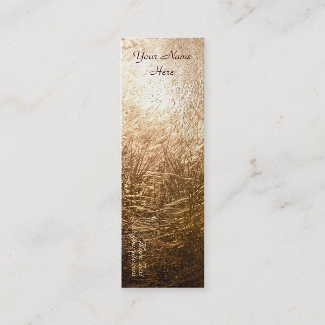 Carte De Visite Mini Lumière Or 001 (Devant)