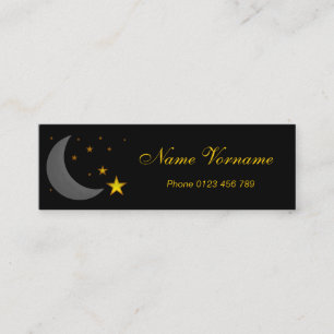 Carte De Visite Mini Lune et étoiles
