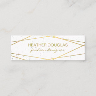 Carte De Visite Mini Lux d'or géométrique