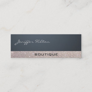 Carte De Visite Mini Luxe professionnel sophistiqué glittery tendance