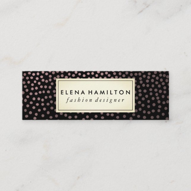 Carte De Visite Mini Luxe Speckled Motif (Devant)