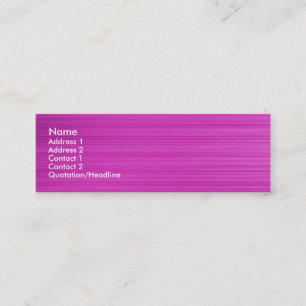 Carte De Visite Mini Magenta brossé