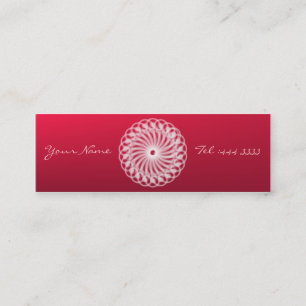 Carte De Visite Mini Mandala floral charmant