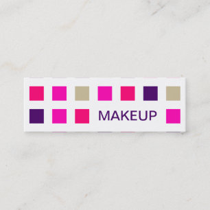 Carte De Visite Mini MAQUILLAGE (carrés de mod)