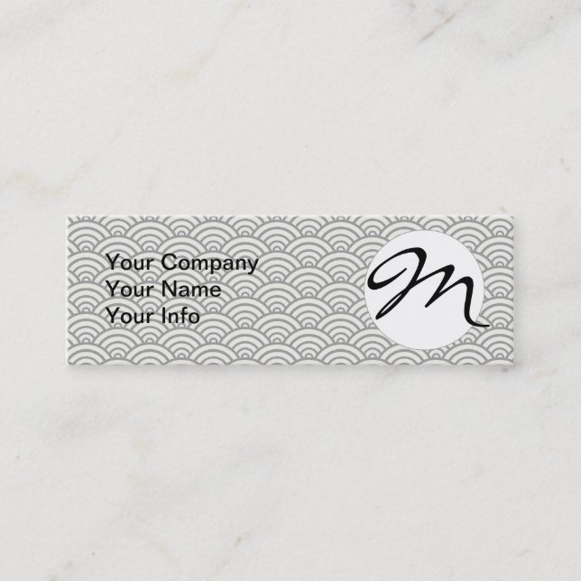 Carte De Visite Mini Mer de Seigaiha (Devant)