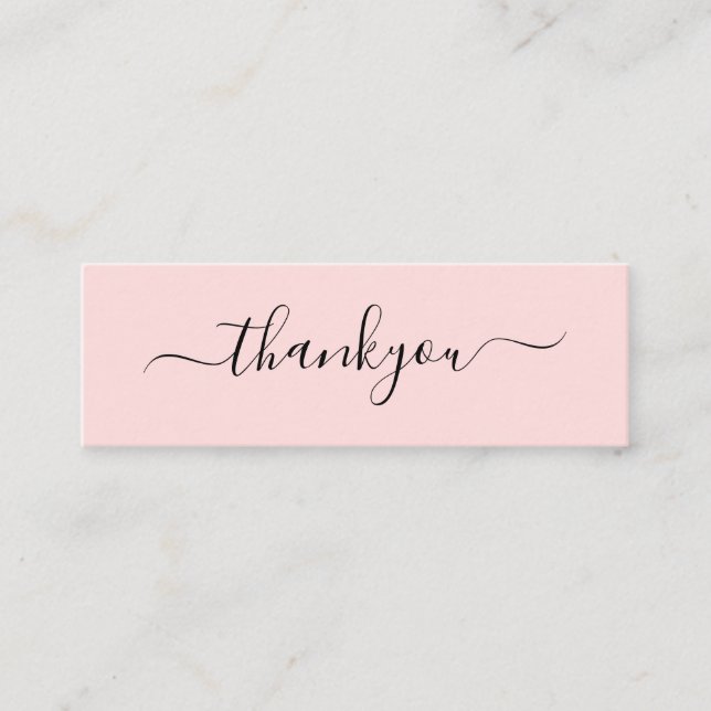 Carte De Visite Mini Merci d'affaires minimal moderne pour l'insertion  (Devant)