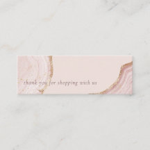 Merci en marbre  Pastel Soft Blush Rose Gold Agate