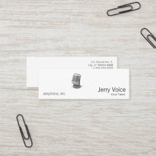 Carte De Visite Mini Microphone