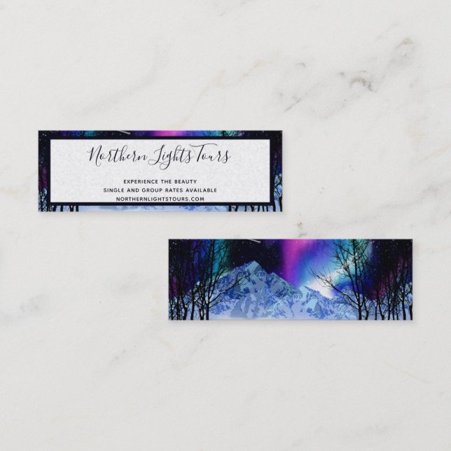 Carte De Visite Mini Mini-Carte de visite de Wonderlights hiver (Devant / Derrière)