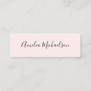 Carte De Visite Mini Mini-carte de visite moderne rose très tendance