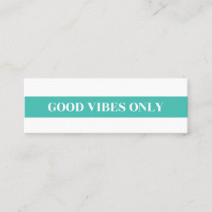 Carte De Visite Mini Mini carte "Good Vibes Only"