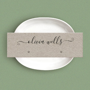 Carte De Visite Mini Mini écran de l'oreille pour script Kraft Signatur