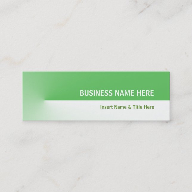 Carte De Visite Mini Mini Green Pro (Devant)