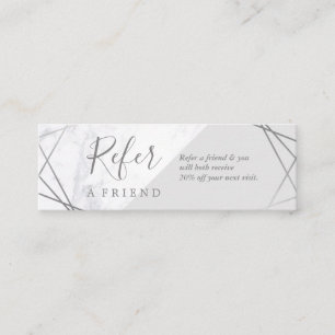 Carte De Visite Mini Mini référence de marbre géométrique de promo