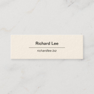 Carte De Visite Mini Minimaliste personnalisable
