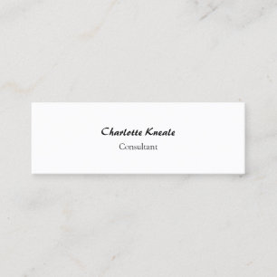 Carte De Visite Mini Minimaliste Professionnel Simple Simple Blanc minc