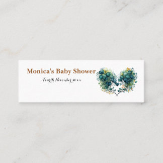 Carte De Visite Mini Minitarjeta De Visita Sloth & Blossoms Customizabl