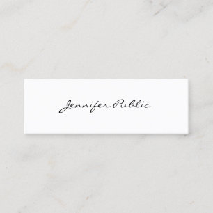 Carte De Visite Mini Modèle élégant minimaliste moderne