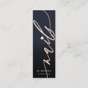 Carte De Visite Mini Moderne Artiste Nail Manucure Spécialiste Nails Sa