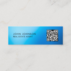 Carte de visite mini moderne avec QR Code