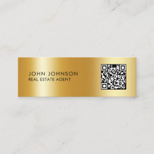 Carte de visite mini moderne avec QR Code