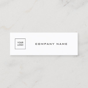 Carte De Visite Mini Moderne Modèle simple Téléchargez votre logo Socié