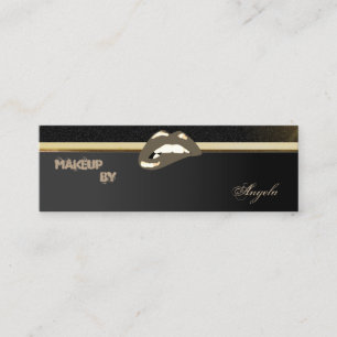 Carte De Visite Mini Moderne Professionnel Chic Luxe -Lips