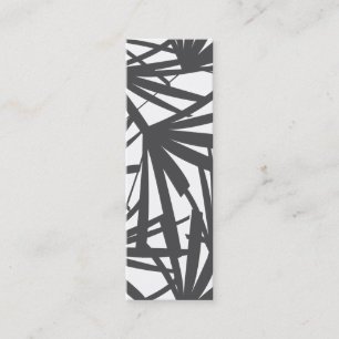 Carte De Visite Mini Moderne Tropical Bold Palm Feuille Motif