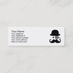 Carte De Visite Mini Monocle de moustache