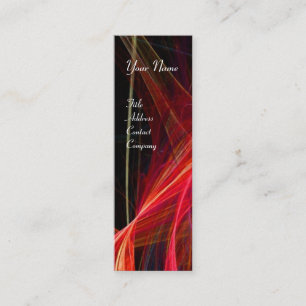 Carte De Visite Mini MONOGRAMME DE PHOTON FROID rouge