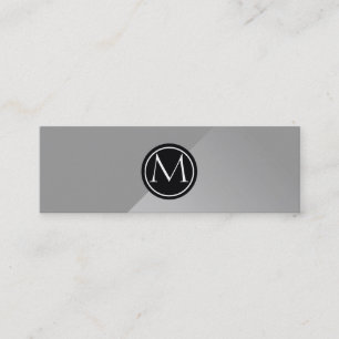 Carte De Visite Mini Monogramme en acier