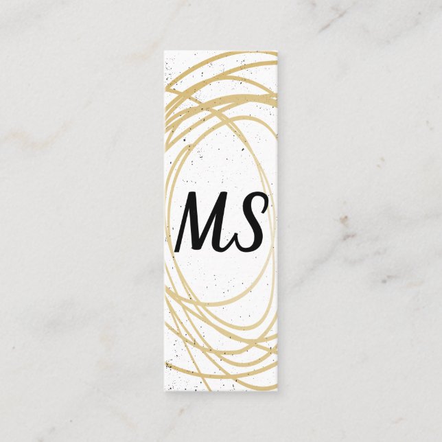 Carte De Visite Mini Monogramme / Expressif (Devant)