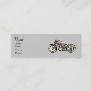 Carte De Visite Mini MONOGRAMME MOTOCYCLES vintages