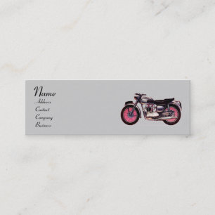 Carte De Visite Mini MONOGRAMME MOTOCYCLES vintages