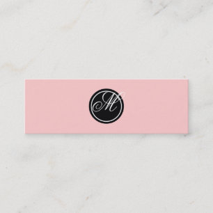 Carte De Visite Mini Monogramme simple