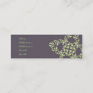 Carte De Visite Mini Motif d'aubergine