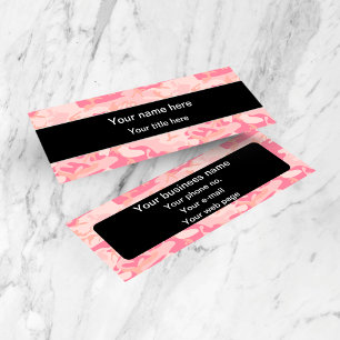 Carte De Visite Mini Motif de Camouflage rose, Armée