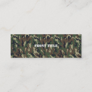 Carte De Visite Mini Motif du camouflage vert militaire