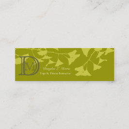 Carte De Visite Mini Motif saisonnier de la branche de Ginkgo Tree