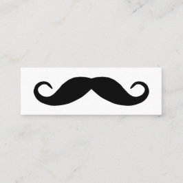Carte De Visite Mini Moustache à barre noire