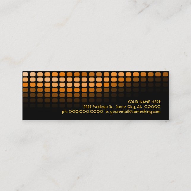 Carte De Visite Mini musicmeterz. (Devant)