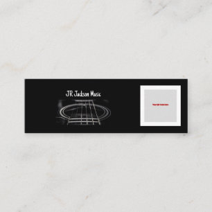 Carte De Visite Mini Musique/CODE QR Guitariste