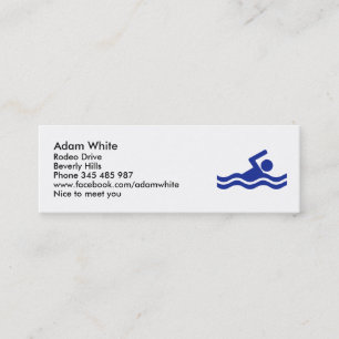 Carte De Visite Mini Natation