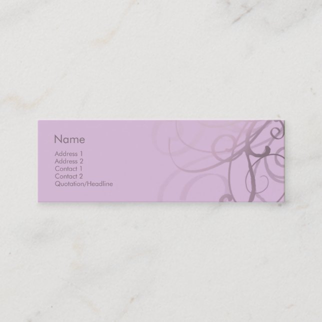 Carte De Visite Mini No. 0031 de remous (Devant)