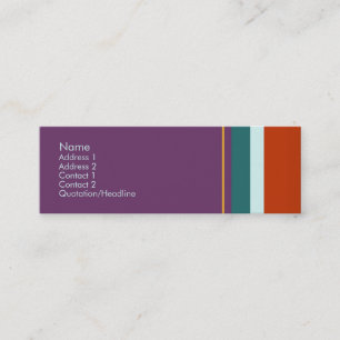 Carte De Visite Mini No. 0078 de rayures