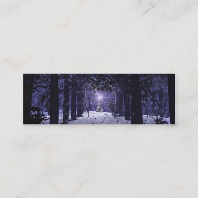 Carte De Visite Mini Noël aux Signets des Pins (Devant)