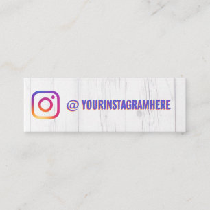 Carte De Visite Mini nom d'utilisateur Instagram