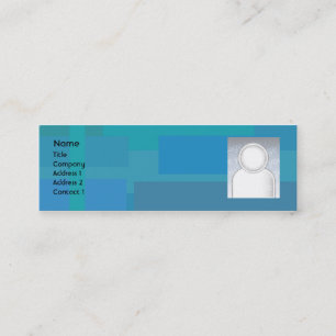 Carte De Visite Mini Nuances bleues - maigres