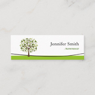 Carte De Visite Mini Nutritionniste diététiste - Arbre de coeur
