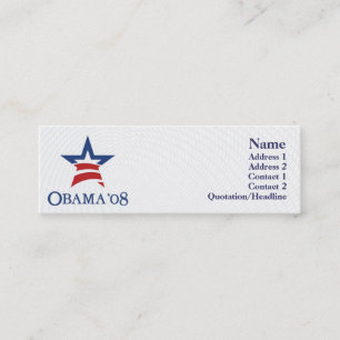 Carte De Visite Mini Obama - maigre